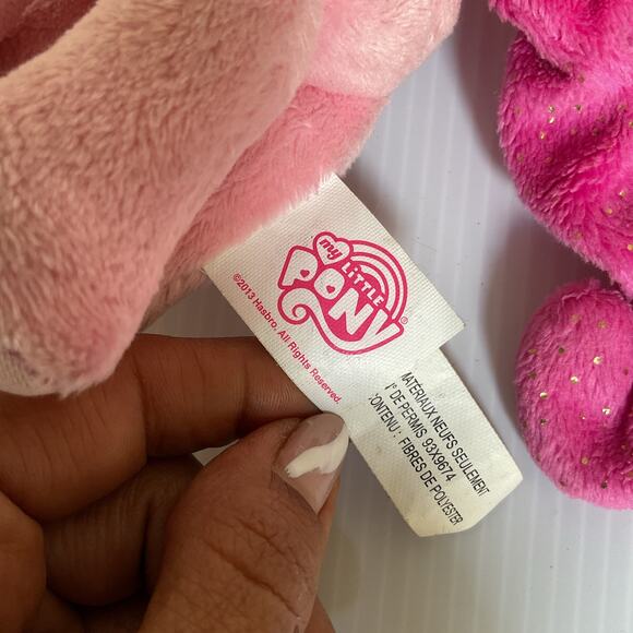 2013 My Little Pony Pinkie Pie Plush Aurora World Stuffed Animal Sparkle Hair - Picture 10 of 13